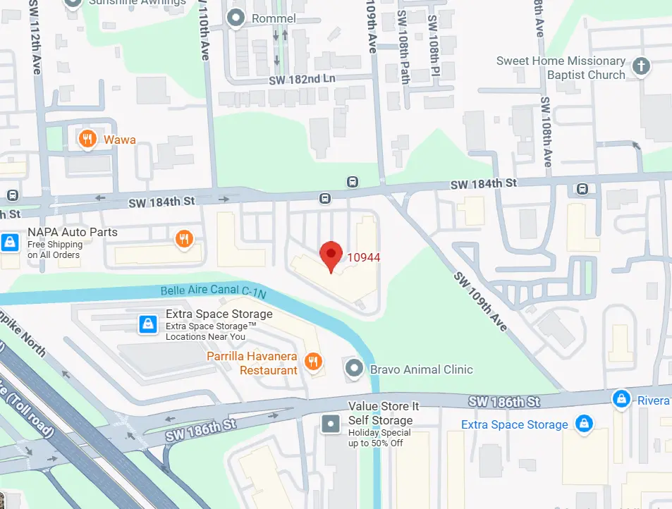 Map of 10944 SW 184 ST Miami Florida 33157